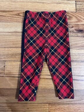 Ralph Lauren Red Plaid Girls' Leggings